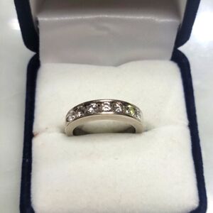 .75 carat Channel Set Diamond Anniversary Ring.